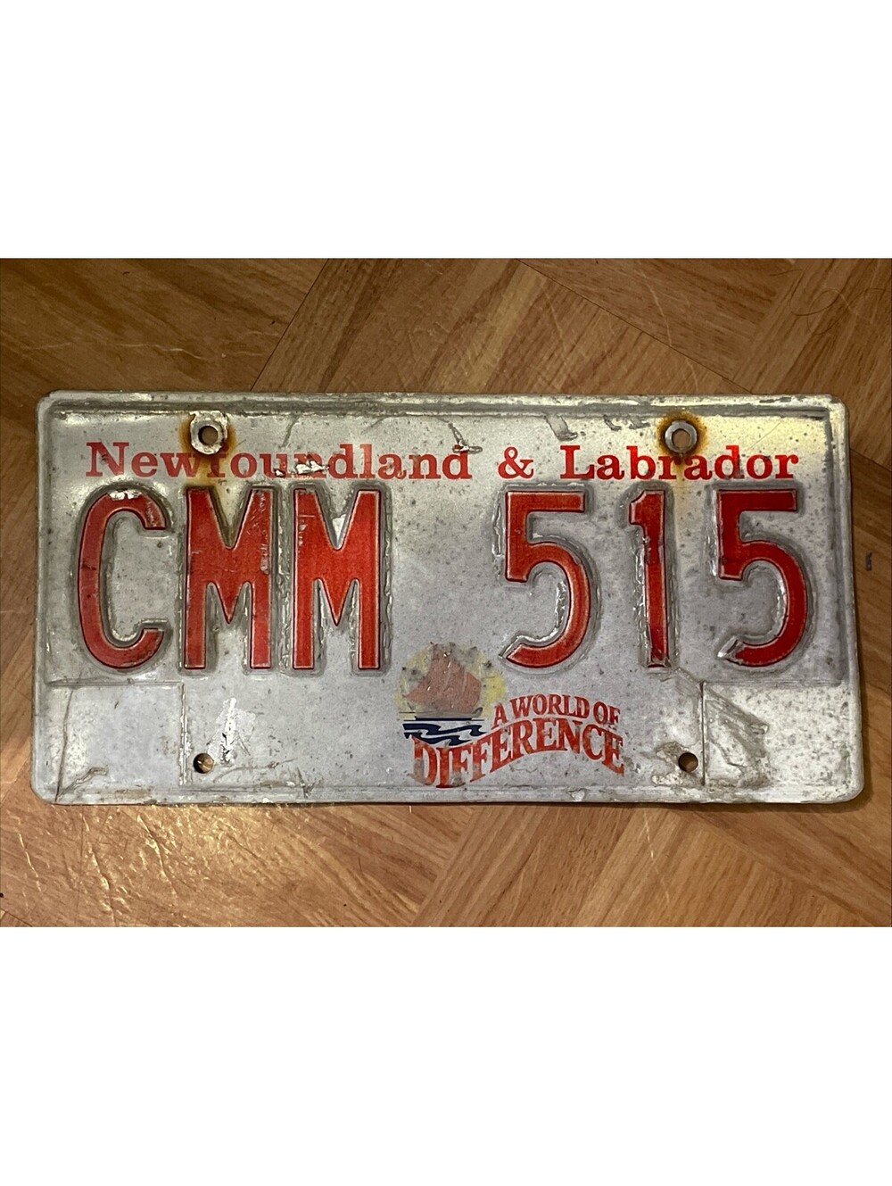 Newfoundland License Plate Labrador Canada World Of Difference CMM 515